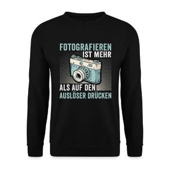 Photographie La photographie est plus photographe - Sweat-shirt Unisexe - noir - Devant - Alina (178cm) & Michal (187cm)