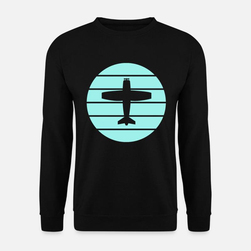 Flugzeug - Unisex Pullover - Schwarz