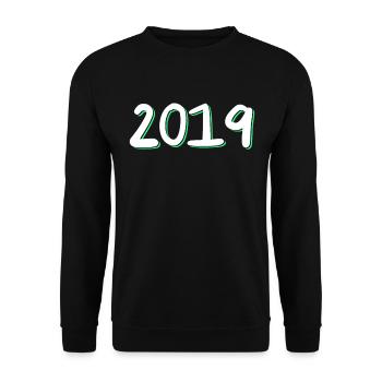 Anniversaire 2019 - Sweat-shirt Unisexe - noir - Devant - Alina (178cm) & Michal (187cm)