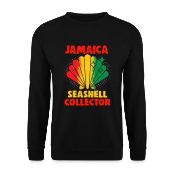 Jamaica beach holiday by the sea Design beach motif - Unisex Sweatshirt - black - Front - Alina (178cm) & Michal (187cm)