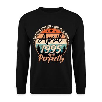 April 1995 anniversaire 1995 légendes April - Sweat-shirt Unisexe - noir - Devant - Alina (178cm) & Michal (187cm)