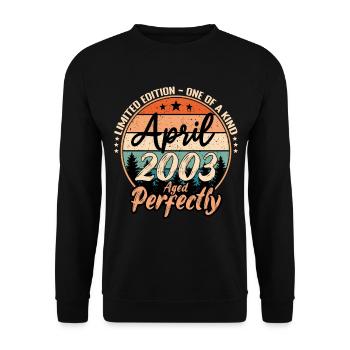 April 2003 anniversaire 2003 légendes April - Sweat-shirt Unisexe - noir - Devant - Alina (178cm) & Michal (187cm)