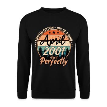 April 2001 anniversaire 2001 légendes April - Sweat-shirt Unisexe - noir - Devant - Alina (178cm) & Michal (187cm)