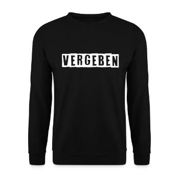 Vergeben - Unisex Pullover - Schwarz - Vorne - Alina (178cm) & Michal (187cm)