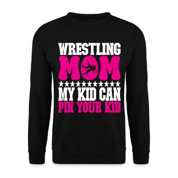 Lutte Maman Lutteuse - Sweat-shirt Unisexe - noir - Devant - Alina (178cm) & Michal (187cm)