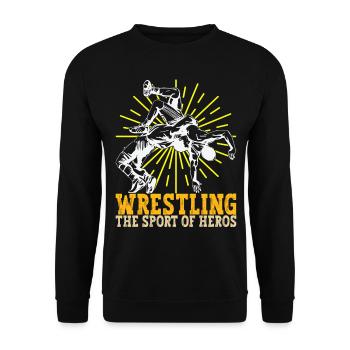 Wrestling Wrestling Wrestlers - Unisex Sweatshirt - black - Front - Alina (178cm) & Michal (187cm)