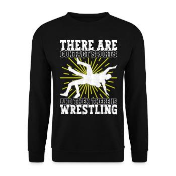 Lutte Lutteurs Lutteurs - Sweat-shirt Unisexe - noir - Devant - Alina (178cm) & Michal (187cm)