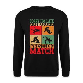 Lutte Lutteurs Lutteurs - Sweat-shirt Unisexe - noir - Devant - Alina (178cm) & Michal (187cm)