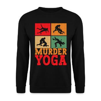 Lutte Lutteurs Lutteurs - Sweat-shirt Unisexe - noir - Devant - Alina (178cm) & Michal (187cm)