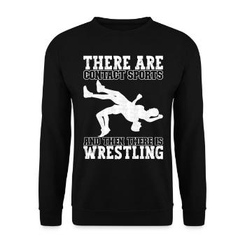 Wrestling Ringen Ringer - Unisex Pullover - Schwarz - Vorne - Alina (178cm) & Michal (187cm)