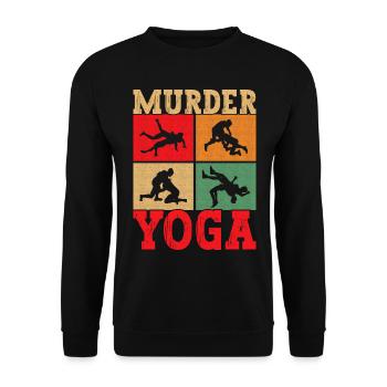 Lutte Lutteurs Lutteurs - Sweat-shirt Unisexe - noir - Devant - Alina (178cm) & Michal (187cm)