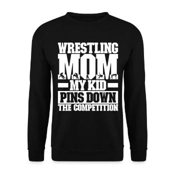 Lutte Maman Lutteuse - Sweat-shirt Unisexe - noir - Devant - Alina (178cm) & Michal (187cm)