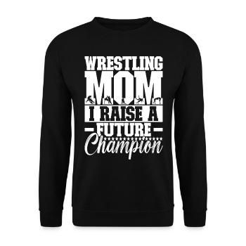 Lutte Maman Lutteuse - Sweat-shirt Unisexe - noir - Devant - Alina (178cm) & Michal (187cm)