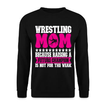 Lutte Maman Lutteuse - Sweat-shirt Unisexe - noir - Devant - Alina (178cm) & Michal (187cm)