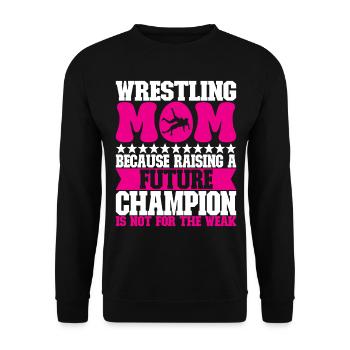 Lutte Maman Lutteuse - Sweat-shirt Unisexe - noir - Devant - Alina (178cm) & Michal (187cm)