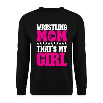 Lutte Maman Lutteuse - Sweat-shirt Unisexe - noir - Devant - Alina (178cm) & Michal (187cm)