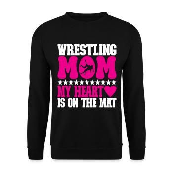 Lutte Maman Lutteuse - Sweat-shirt Unisexe - noir - Devant - Alina (178cm) & Michal (187cm)