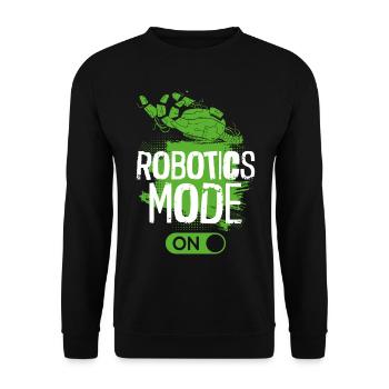 Robot Robotics Engineer Robotics - Unisex Sweatshirt - black - Front - Alina (178cm) & Michal (187cm)