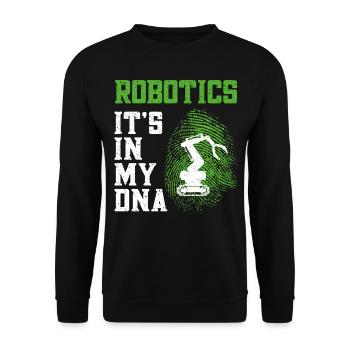 Robot Robotics Engineer Robotics - Unisex Sweatshirt - black - Front - Alina (178cm) & Michal (187cm)