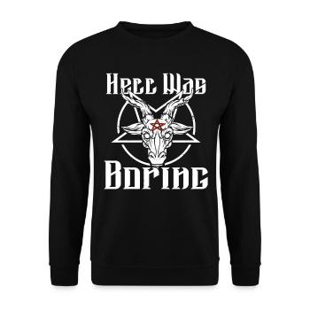 Satan Belzébuth Diable Gothique Pentagramme Mystique - Sweat-shirt Unisexe - noir - Devant - Alina (178cm) & Michal (187cm)