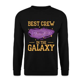 Galaxy Workplace Coworker Crew Office Family - Unisex Sweatshirt - black - Front - Alina (178cm) & Michal (187cm)