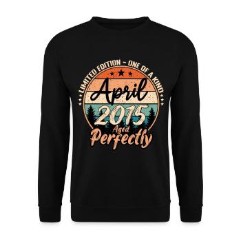 April 2015 Jubiläum 2015 Legenden April - Unisex Pullover - Schwarz - Vorne - Alina (178cm) & Michal (187cm)