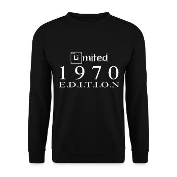 Limited Edition 1970 - Unisex Pullover - Schwarz - Vorne - Alina (178cm) & Michal (187cm)