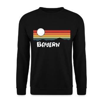 Bavière Allemagne Paysage arc-en-ciel Montagnes - Sweat-shirt Unisexe - noir - Devant - Alina (178cm) & Michal (187cm)