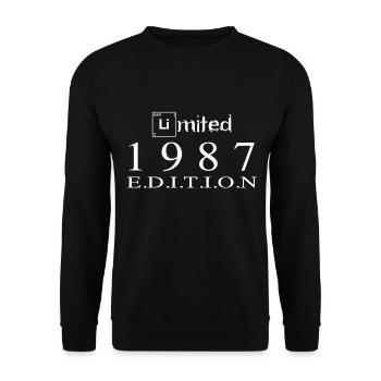 Limited Edition 1987 - Unisex Pullover - Schwarz - Vorne - Alina (178cm) & Michal (187cm)