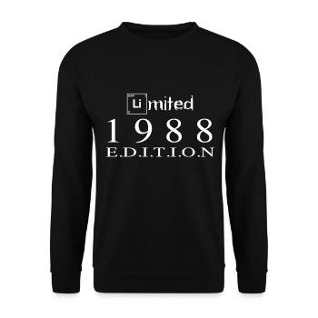 Édition limitée 1988 - Sweat-shirt Unisexe - noir - Devant - Alina (178cm) & Michal (187cm)