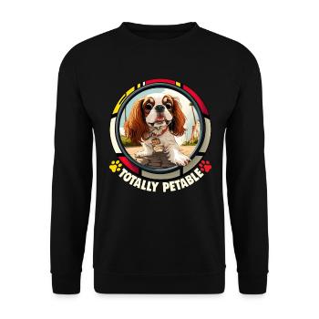 Dog saying Cavalier Spaniel for dog lovers - Unisex Sweatshirt - black - Front - Alina (178cm) & Michal (187cm)