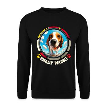 Dog Saying Beagle Design pour les amoureux des chiens - Sweat-shirt Unisexe - noir - Devant - Alina (178cm) & Michal (187cm)