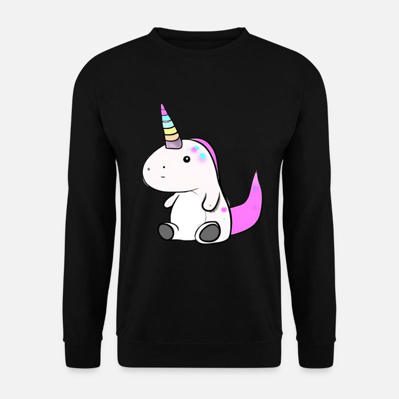 Dino Einhorn - Unisex Pullover - Schwarz