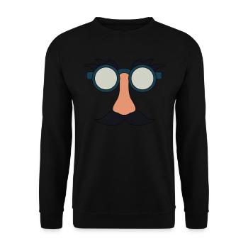 Clown Costume Carnival Carnival - Unisex Sweatshirt - black - Front - Alina (178cm) & Michal (187cm)