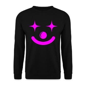 Clown Costume Carnival Carnival - Unisex Sweatshirt - black - Front - Alina (178cm) & Michal (187cm)