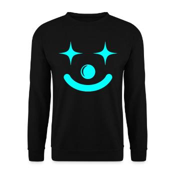 Clown Costume Carnival Carnival - Unisex Sweatshirt - black - Front - Alina (178cm) & Michal (187cm)