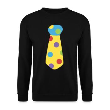 Clown Costume Carnival Carnival - Unisex Sweatshirt - black - Front - Alina (178cm) & Michal (187cm)