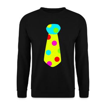 Clown Costume Carnival Carnival - Unisex Sweatshirt - black - Front - Alina (178cm) & Michal (187cm)