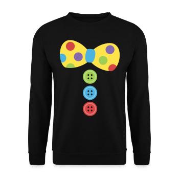 Costume de Clown Carnaval Carnaval - Sweat-shirt Unisexe - noir - Devant - Alina (178cm) & Michal (187cm)