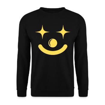 Clown Costume Carnival Carnival - Unisex Sweatshirt - black - Front - Alina (178cm) & Michal (187cm)