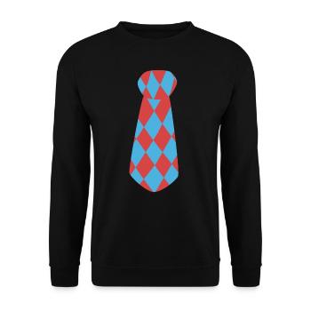 Clown Costume Carnival Carnival - Unisex Sweatshirt - black - Front - Alina (178cm) & Michal (187cm)