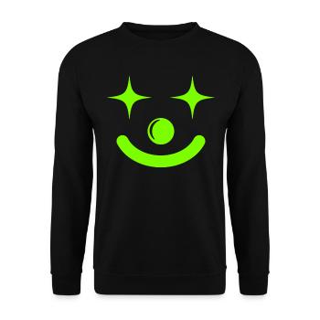Clown Costume Carnival Carnival - Unisex Sweatshirt - black - Front - Alina (178cm) & Michal (187cm)
