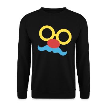 Clown Costume Carnival Carnival - Unisex Sweatshirt - black - Front - Alina (178cm) & Michal (187cm)
