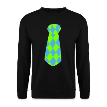 Clown Costume Carnival Carnival - Unisex Sweatshirt - black - Front - Alina (178cm) & Michal (187cm)