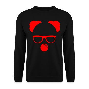 Clown Costume Carnival Carnival - Unisex Sweatshirt - black - Front - Alina (178cm) & Michal (187cm)