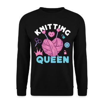 Tricoter Tricoter Fille Tricoter - Sweat-shirt Unisexe - noir - Devant - Alina (178cm) & Michal (187cm)