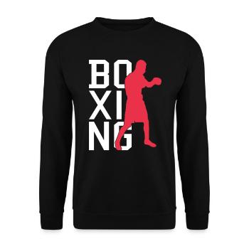 Boxe - Sweat-shirt Unisexe - noir - Devant - Alina (178cm) & Michal (187cm)