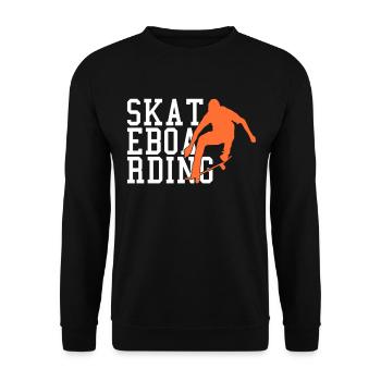 Skateboarding - Unisex Pullover - Schwarz - Vorne - Alina (178cm) & Michal (187cm)