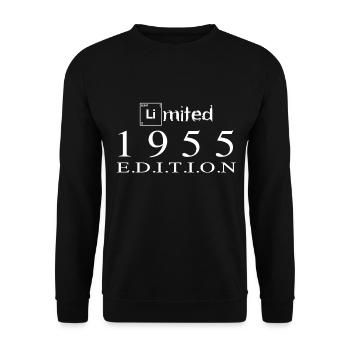 Limited Edition 1955 - Unisex Pullover - Schwarz - Vorne - Alina (178cm) & Michal (187cm)
