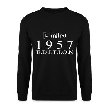 Édition limitée 1957 - Sweat-shirt Unisexe - noir - Devant - Alina (178cm) & Michal (187cm)